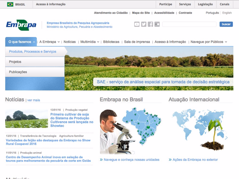 The Brazilian Agricultural Research Corporation