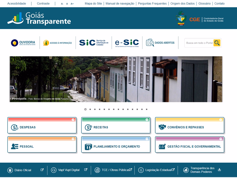 Transparency Portal of the State of Goias